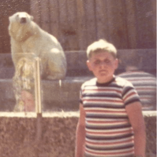 A school excursion group photograph, 1974 or 1975.